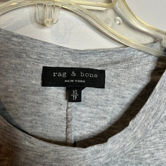 Rag & Bone grey t-shirt wrap dress - Picture 4 of 5